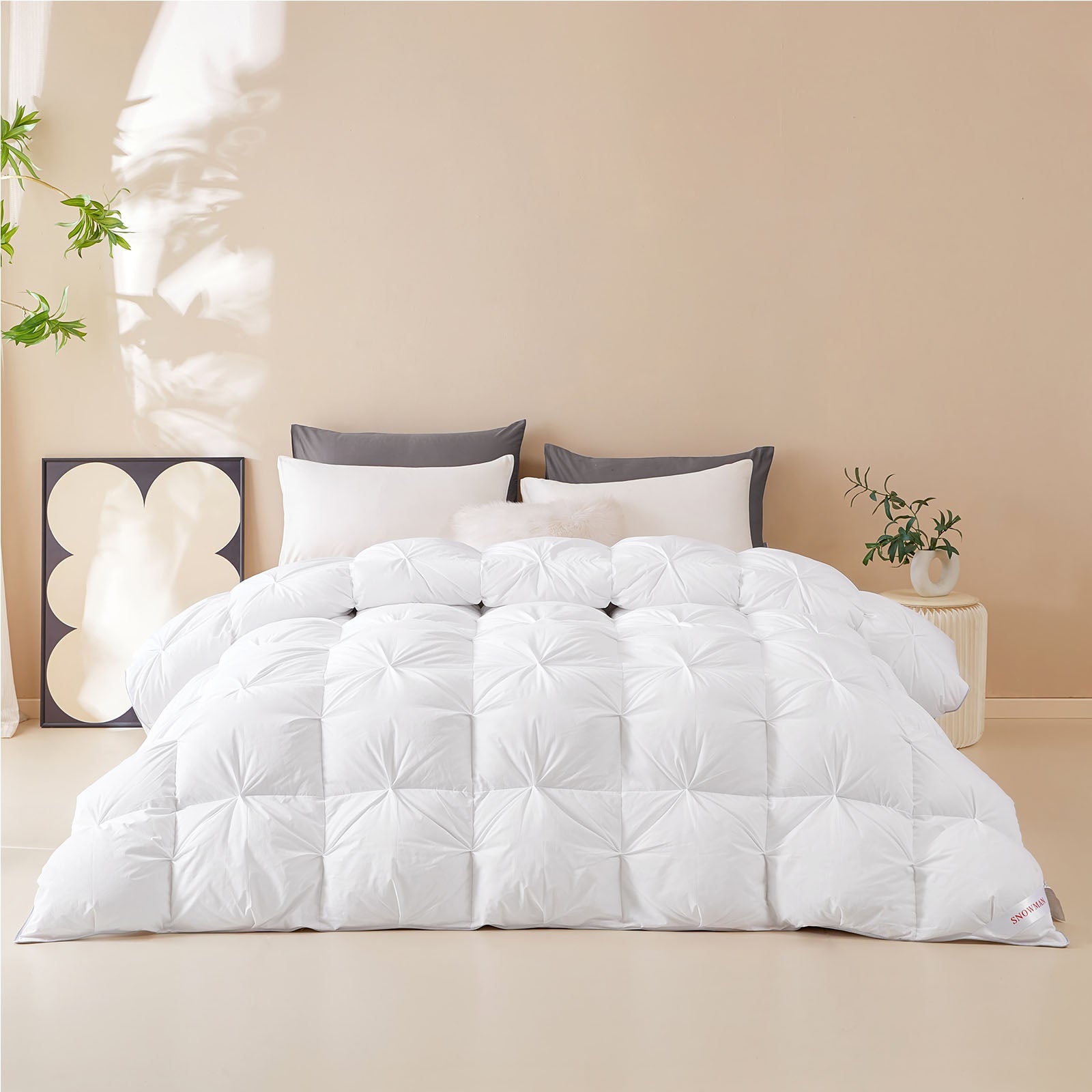 Twisted Pattern Down Comforter - SNOWMAN